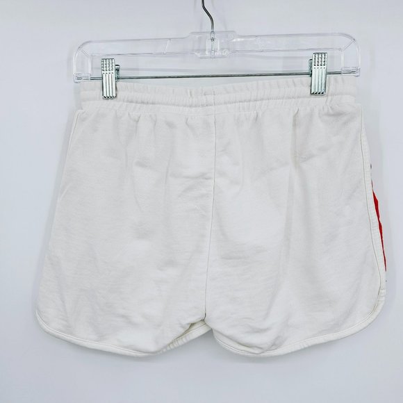J Crew Factory Rainbow Striped Side Panel Shorts XXS White Retro Athletic Terry - Picture 11 of 14